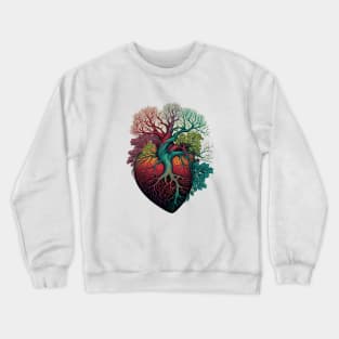 The Human Heart and tree of life Crewneck Sweatshirt